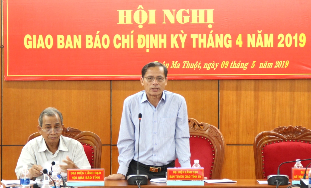 Giao ban báo chí định kỳ tháng 4/2019