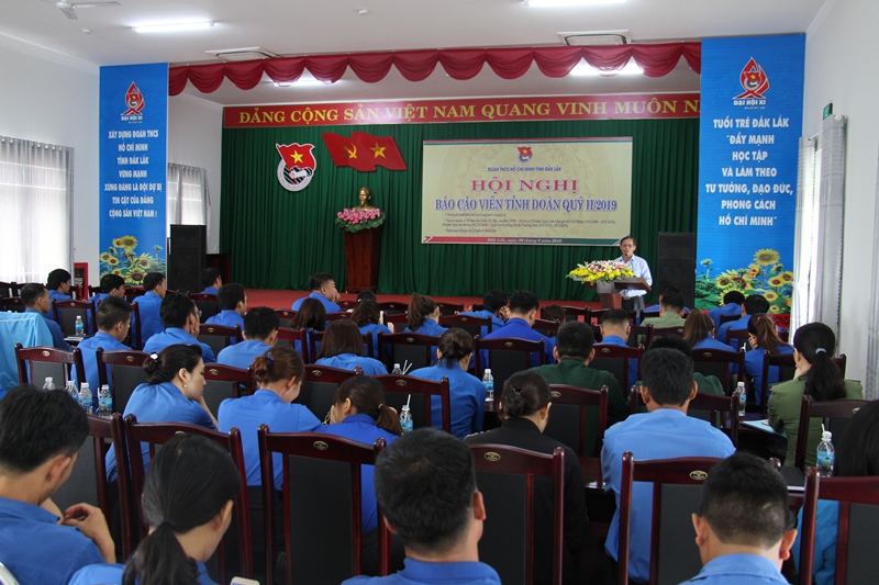 Hội nghị Báo cáo viên Tỉnh đoàn quý II/2019