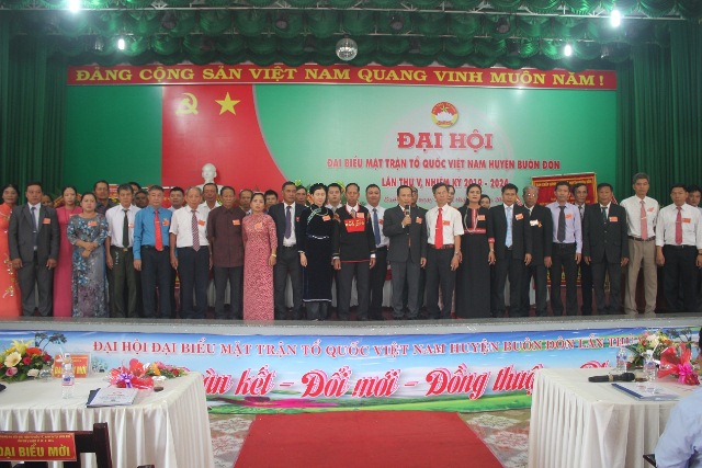 Đại hội Mặt trận Tổ quốc Việt Nam huyện Buôn Đôn lần thứ V, nhiệm kỳ 2019 – 2024
