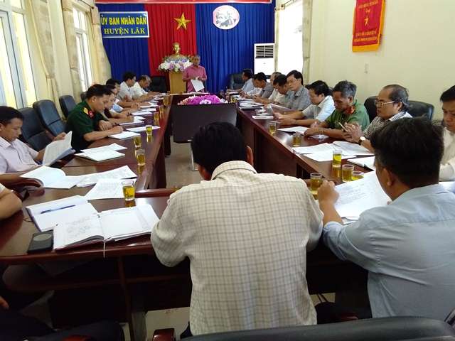 UBND huyện Lắk đánh giá tình hình phát triển kinh tế - xã hội, quốc phòng – an ninh tháng 5 triển khai nhiệm vụ tháng 6 năm 2019.