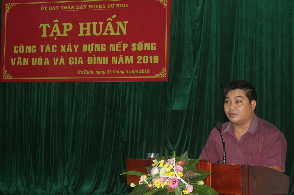 Tập huấn công tác xây dựng nếp sống văn hóa và gia đình năm 2019