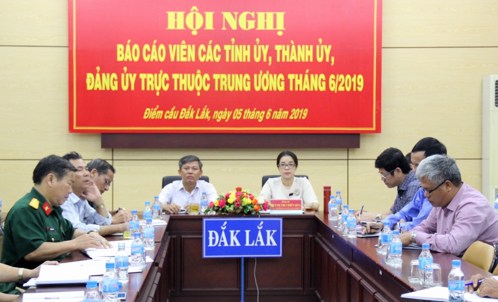 Hội nghị trực tuyến báo cáo viên Trung ương tháng 6/2019