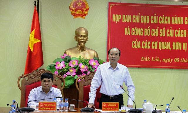 Triển khai nhiệm vụ CCHC 06 tháng cuối năm 2019 và công bố chỉ số CCHC cơ quan, đơn vị, địa phương năm 2018