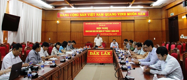 Hội nghị giao ban báo chí tháng 05 năm 2019