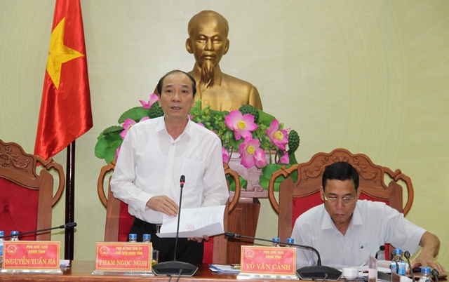 UBND tỉnh họp thông qua các nội dung trình kỳ họp thứ 8, HĐND tỉnh khóa IX.