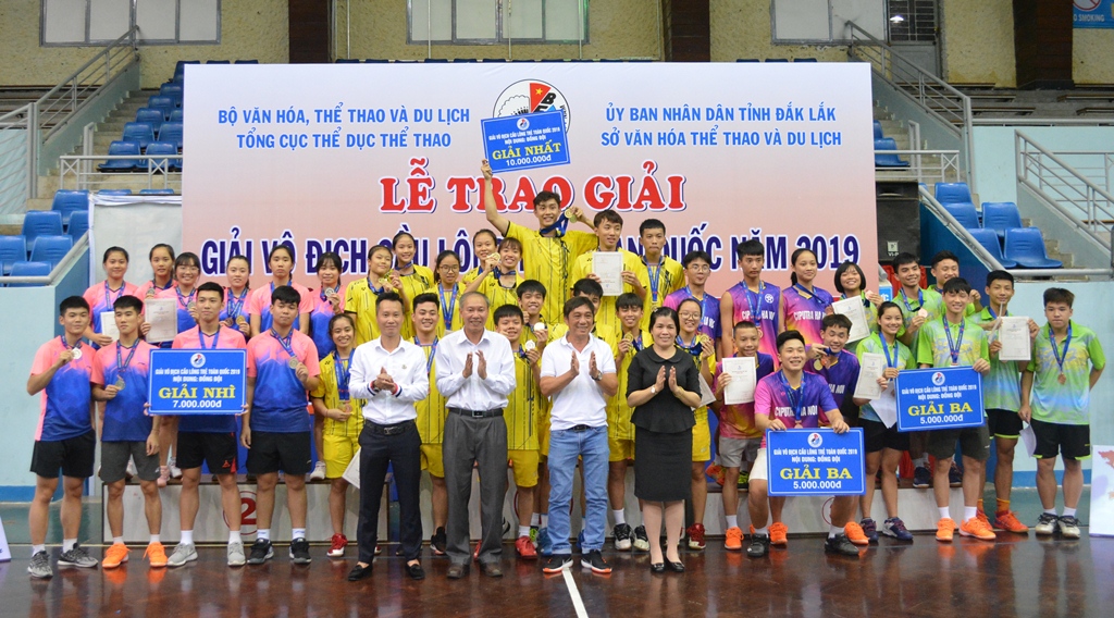 Bế mạc giải Vô địch Cầu lông trẻ toàn quốc năm 2019