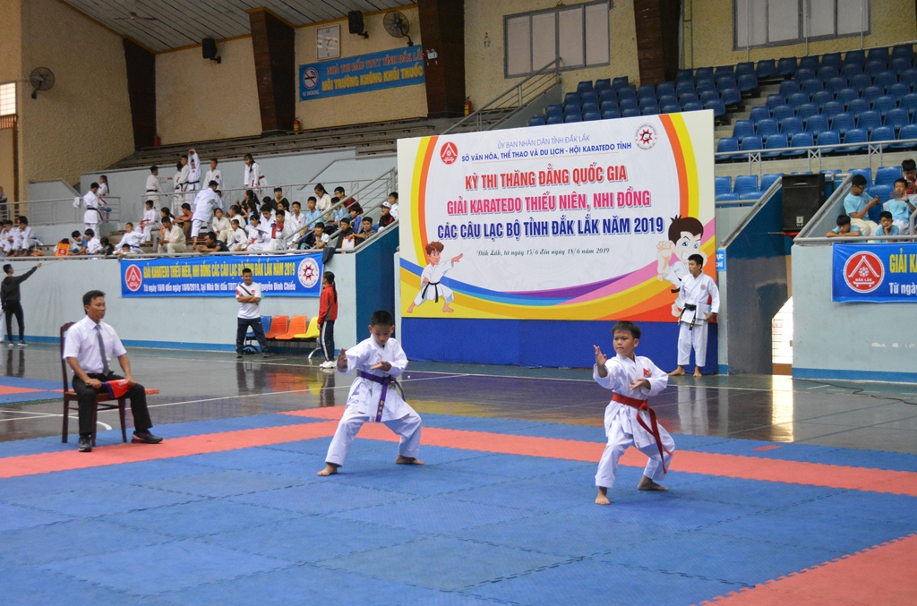Khai mạc Giải Karatedo Thiếu niên, Nhi đồng các câu lạc bộ tỉnh Đắk Lắk năm 2019