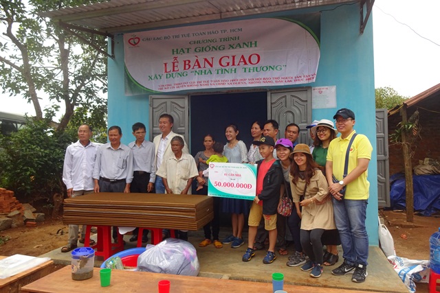 Hỗ trợ xây nhà tình thương cho hộ gia đình khó khăn tại xã DLiê Ya và Phú Lộc.