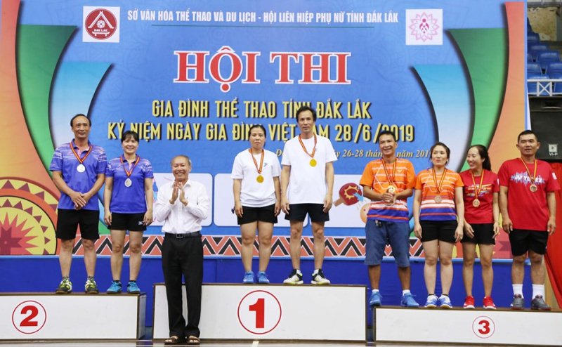 Bế mạc Hội thi “Gia đình thể thao” tỉnh năm 2019