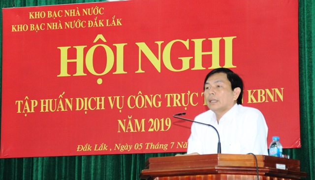 Tập huấn dịch vụ công trực tuyến và giao dịch điện tử trong hoạt động tài chính Kho bạc Nhà nước năm 2019