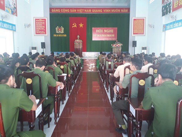 Công an huyện M'Đrắk sơ kết công tác 06 tháng đầu năm 2019