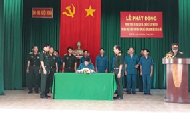 Huyện M’Đrắk phát động phong trào thi đua cán bộ, chiến sĩ lực lượng vũ trang