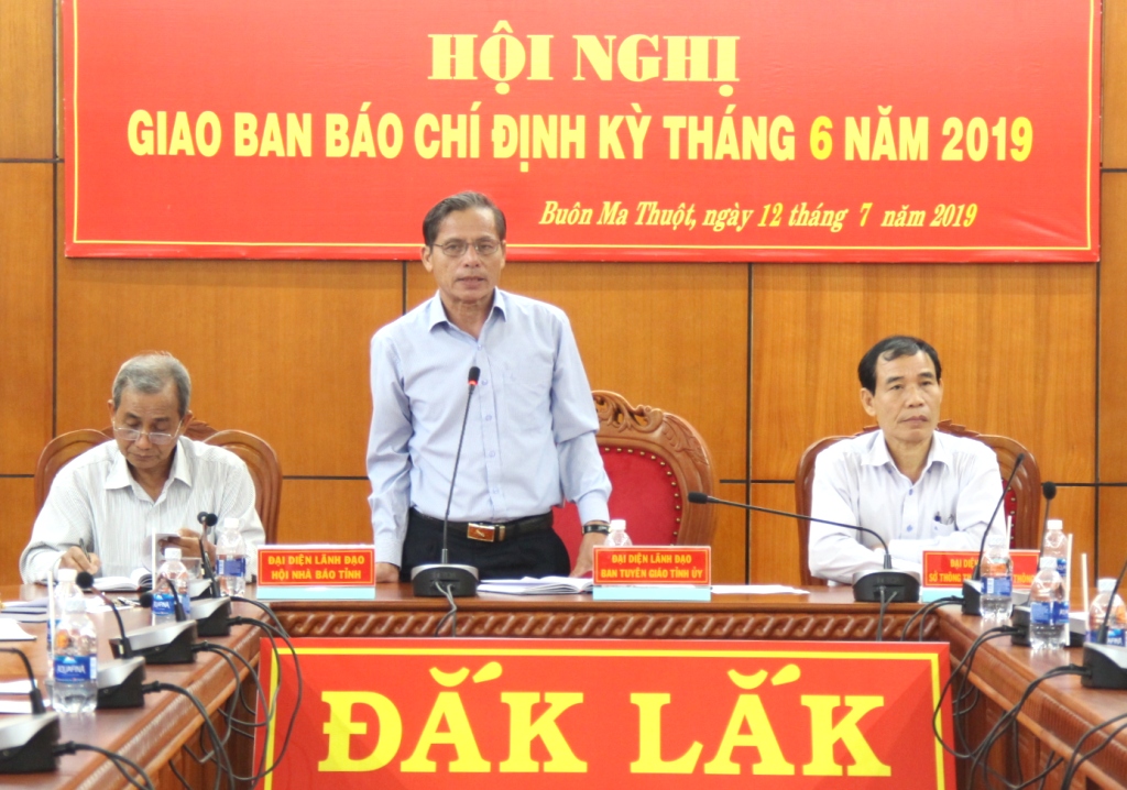 Giao ban báo chí định kỳ tháng 6/2019