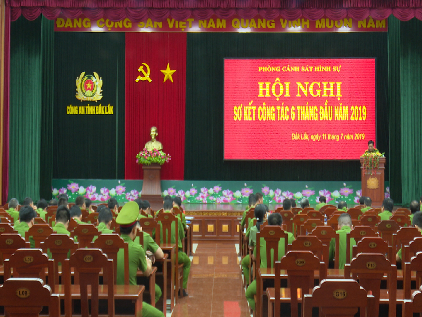 Lực lượng Cảnh sát hình sự Công an tỉnh sơ kết công tác 6 tháng đầu năm 2019