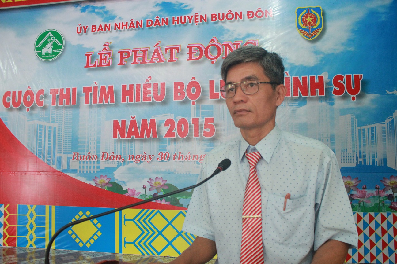 Huyện Buôn Đôn phát động Cuộc thi “Tìm hiểu Bộ luật Hình sự năm 2015”