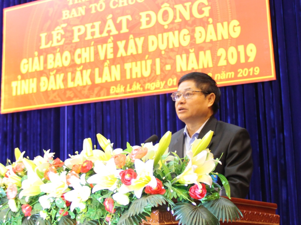 Phát động Giải báo chí về xây dựng Đảng tỉnh Đắk Lắk lần thứ I – năm 2019