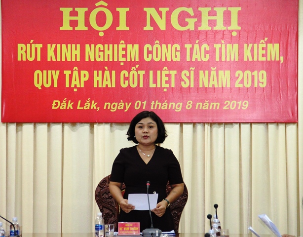 Hội nghị rút kinh nghiệm công tác tìm kiếm, quy tập hài cốt liệt sĩ năm 2019