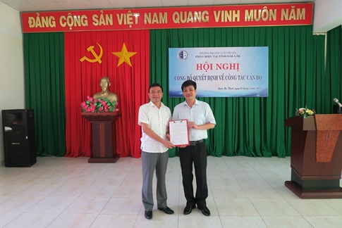 Phân hiệu Trường Đại học Luật Hà Nội tại tỉnh Đắk Lắk công bố Quyết định về công tác cán bộ