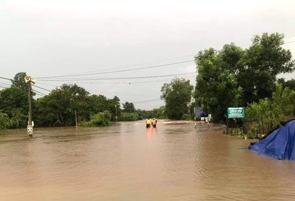 Mưa lớn gây ngập lụt trên diện rộng