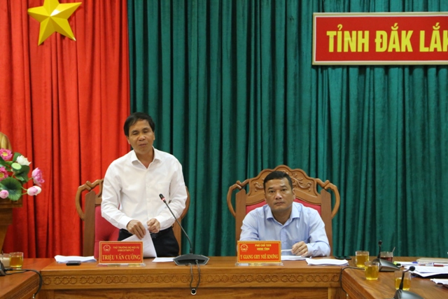 Đoàn công tác của BCĐ Trung ương về Phòng chống thiên tai làm việc tại Đắk Lắk