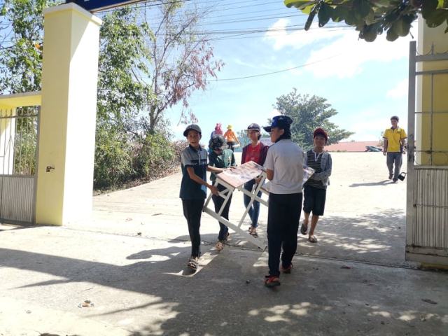 Huyện M’Đrắk chuẩn bị cơ sở vật chất cho năm học mới