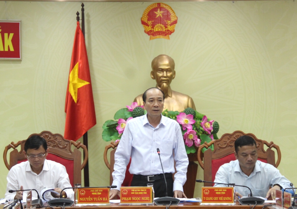 UBND tỉnh họp thông qua các nội dung trình Kỳ họp bất thường HĐND tỉnh khoá IX