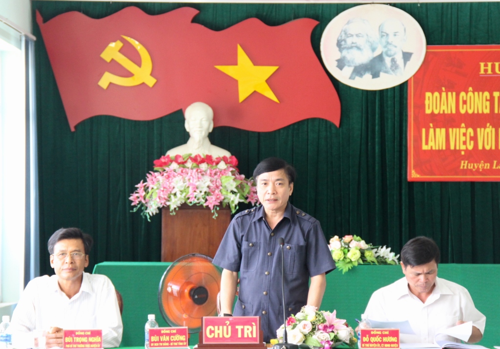 Đoàn công tác của Thường trực Tỉnh ủy làm việc với Huyện ủy Lắk