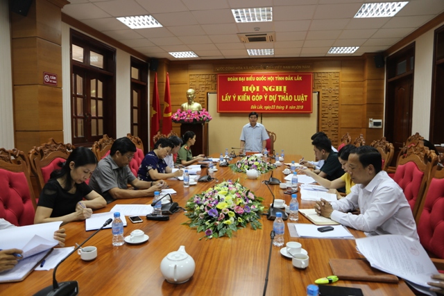 Hội nghị lấy ý kiến góp ý dự thảo luật