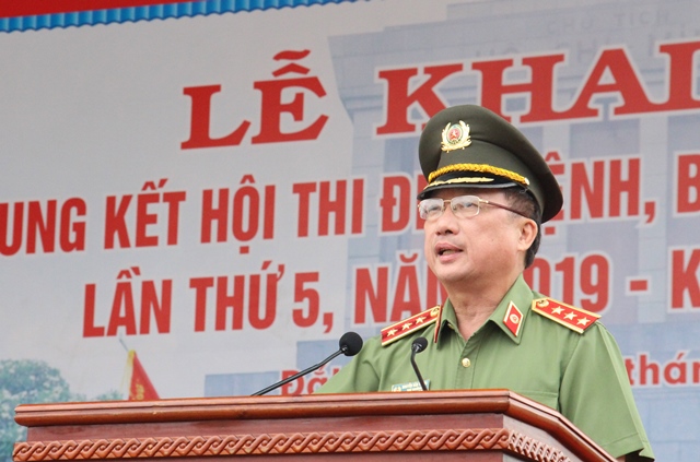 Khai mạc Vòng chung kết Hội thi điều lệnh, bắn súng, võ thuật Công an Nhân dân lần thứ 5- năm 2019