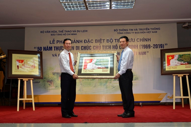 Phát hành đặc biệt bộ tem “50 năm thực hiện Di chúc Chủ tịch Hồ Chí Minh