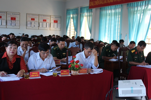 Buôn Đôn sơ kết 10 năm xây dựng nền quốc phòng toàn dân giai đoạn 2009 - 2019