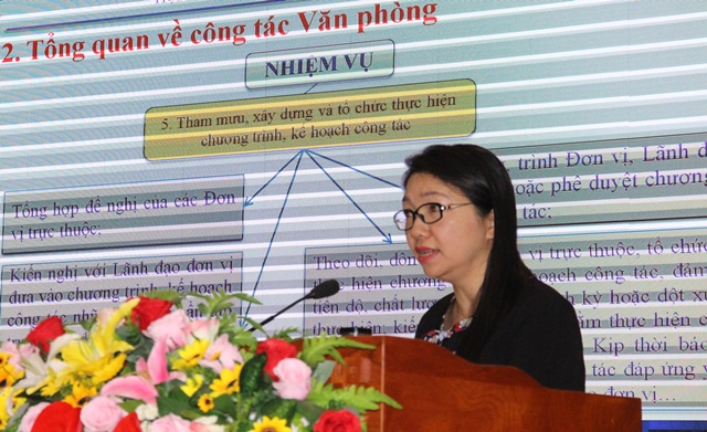 Tập huấn nghiệp vụ hành chính văn phòng năm 2019