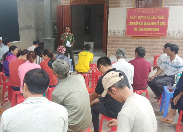 Xã Cư Pui phát động “Toàn dân bảo vệ an ninh tổ quốc và tăng cường công tác phòng chống ma túy” năm 2019