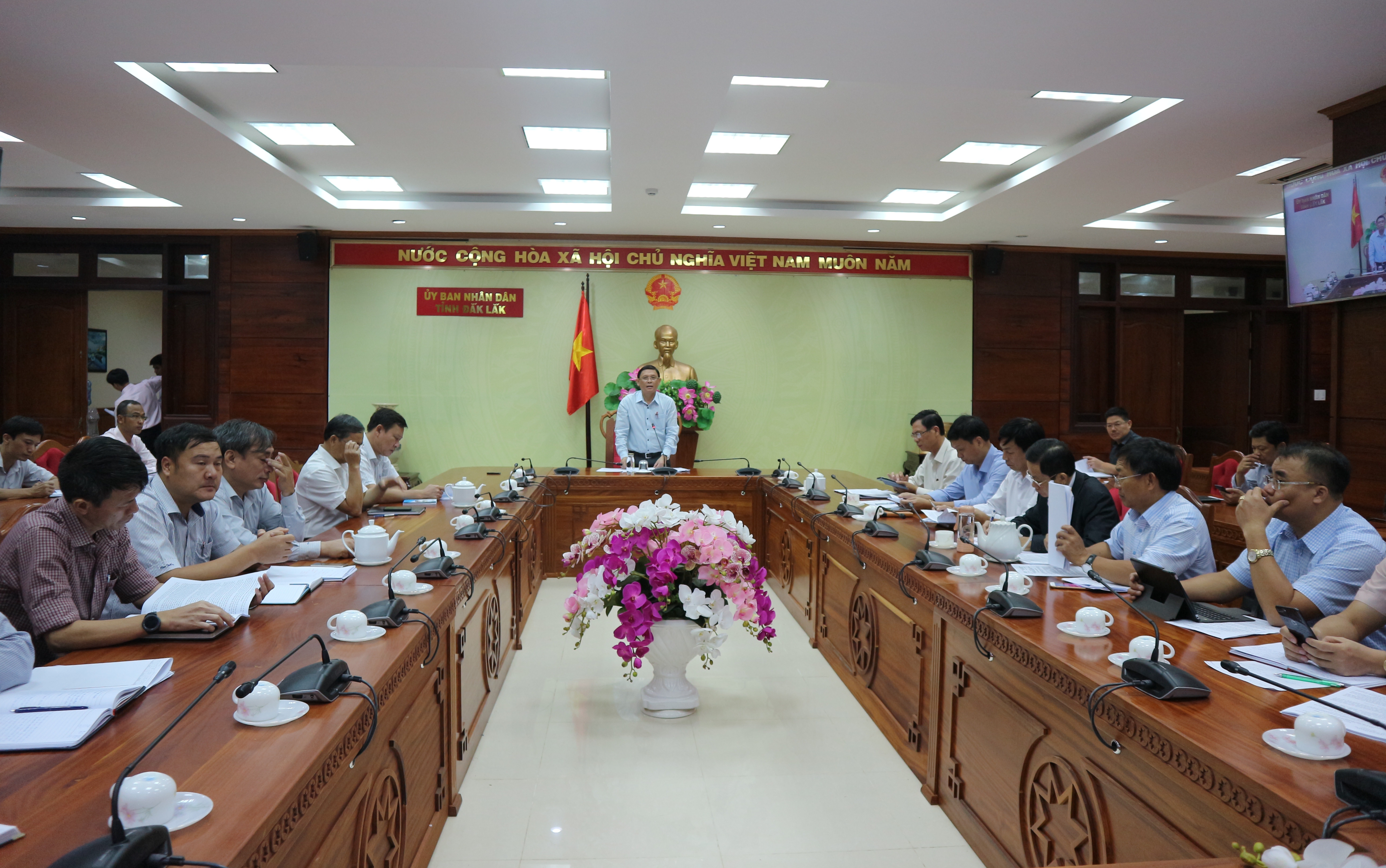 Hội nghị trực tuyến chuyên đề xây dựng cơ bản