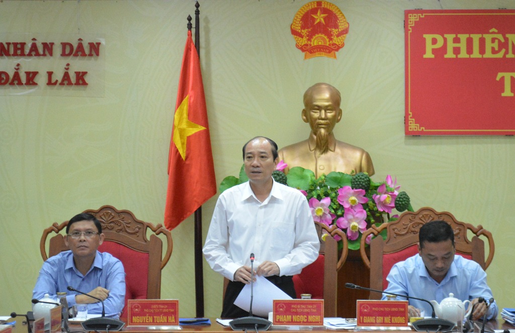 UBND tỉnh họp Phiên thường kỳ tháng 9/2019