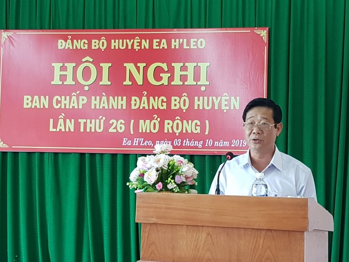 Đảng bộ huyện Ea H’leo: Hội nghị Ban Chấp hành lần thứ 26 (mở rộng)