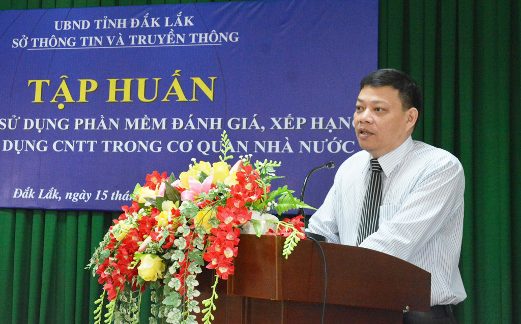 Tập huấn phần mềm đánh giá mức độ ứng dụng CNTT của các cơ quan nhà nước