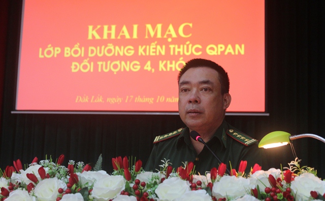 BĐBP Đắk Lắk: Tổ chức bồi dưỡng kiến thức quốc phòng an ninh