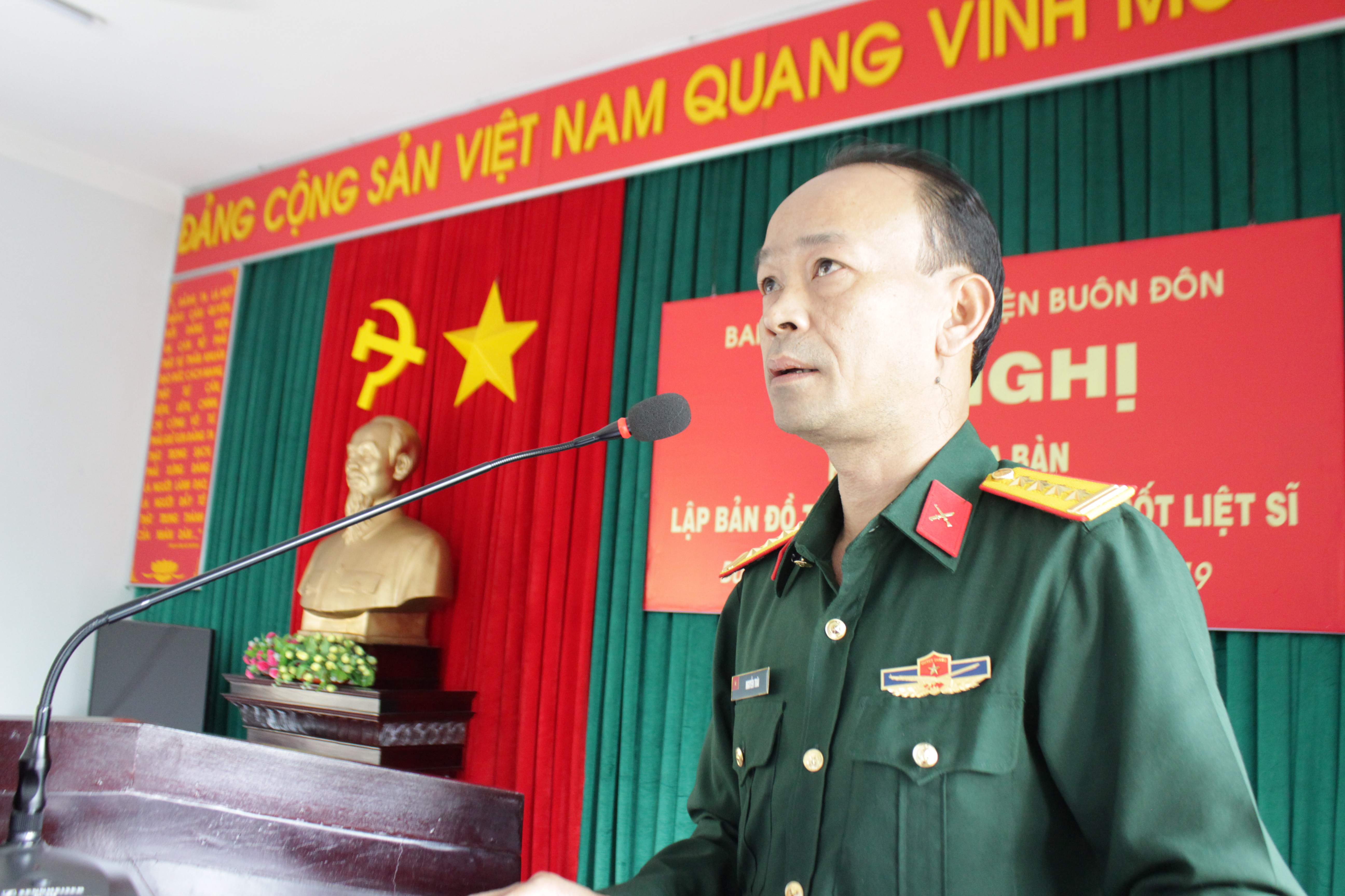 Buôn Đôn tổ chức hội nghị kết luận địa bàn lập bản đồ tìm kiếm, quy tập hài cốt liệt sỹ