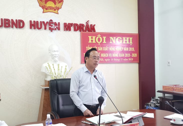 Huyện M’Đrắk: Tổng kết sản xuất nông nghiệp năm 2019, triển khai kế hoạch vụ Đông Xuân 2019-2020