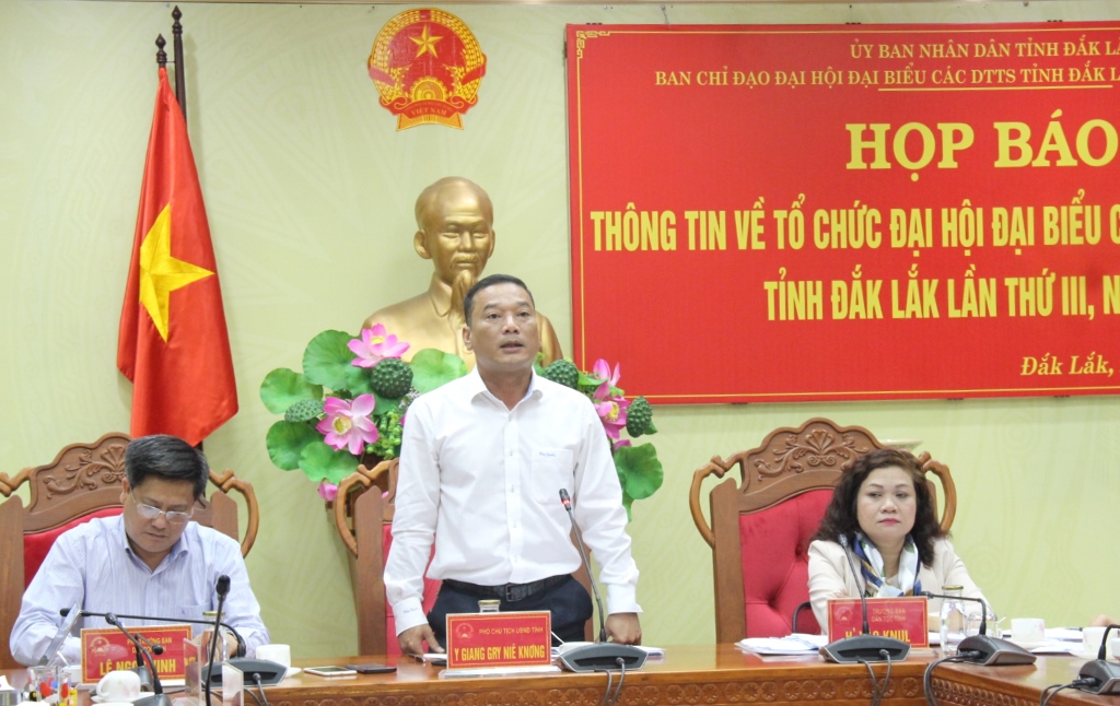 Họp báo về Đại hội đại biểu các dân tộc thiểu số tỉnh Đắk Lắk lần thứ III năm 2019
