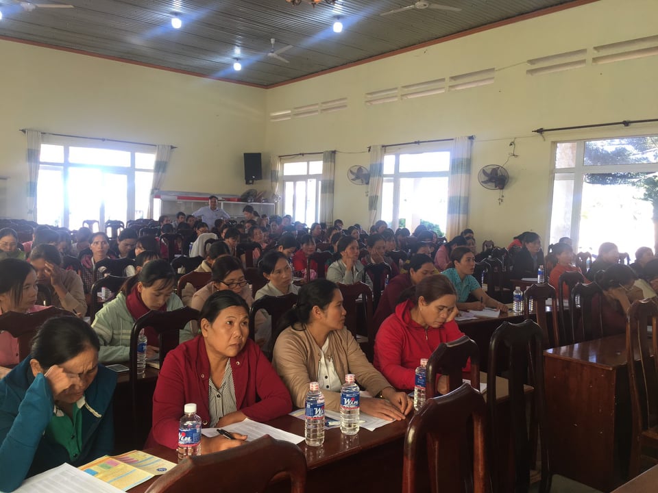 Hội LHPN huyện Ea Kar tập huấn tuyên truyền chính sách bảo hiểm xã hội, bảo hiểm y tế