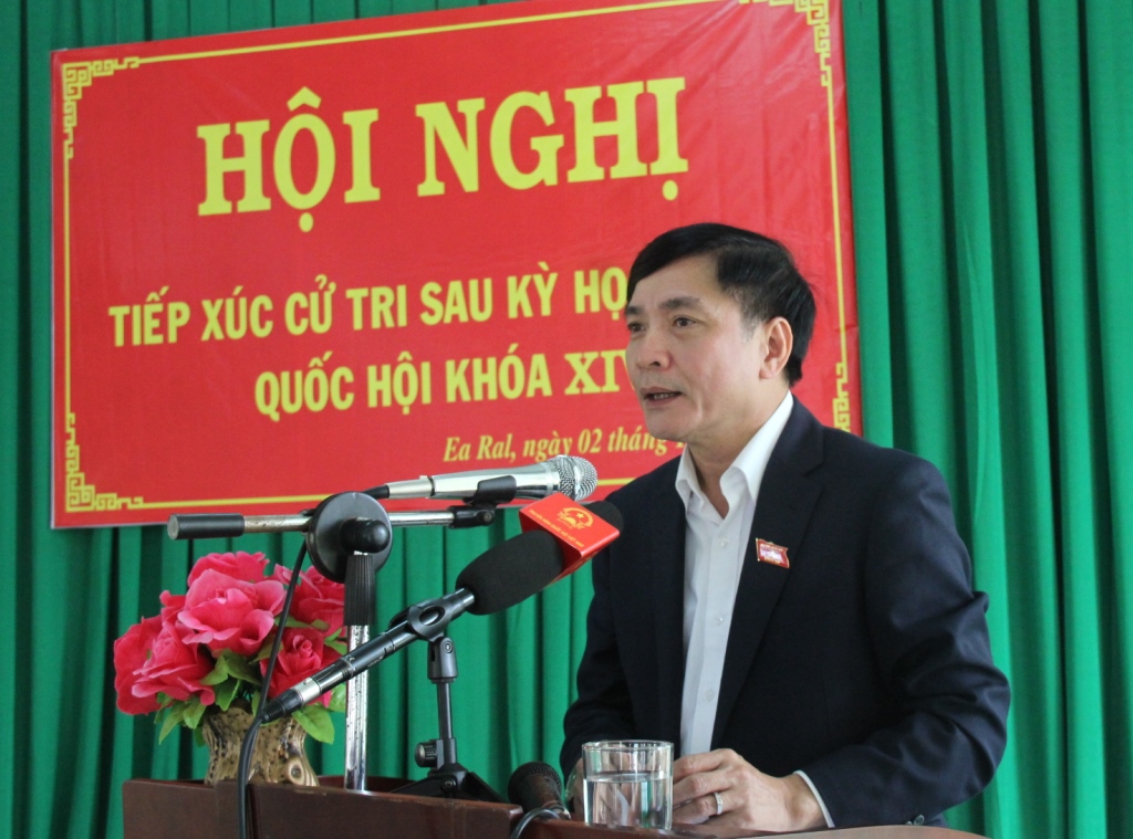 Đoàn Đại biểu Quốc hội tỉnh tiếp xúc cử tri huyện Ea H’leo