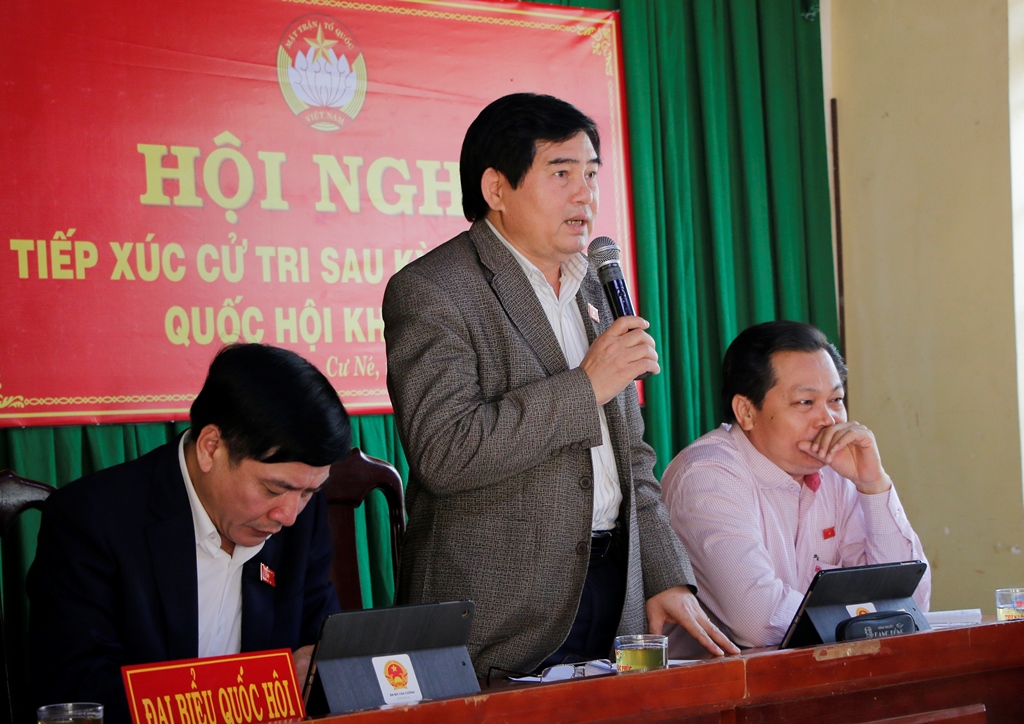 Đoàn Đại biểu Quốc hội tỉnh tiếp xúc cử tri huyện Krông Búk