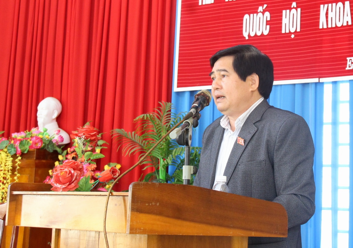 Đoàn Đại biểu Quốc hội tỉnh tiếp xúc cử tri huyện M’Đrắk