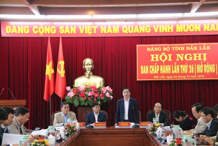 Hội nghị Ban Chấp hành Đảng bộ tỉnh lần thứ 26 (mở rộng)