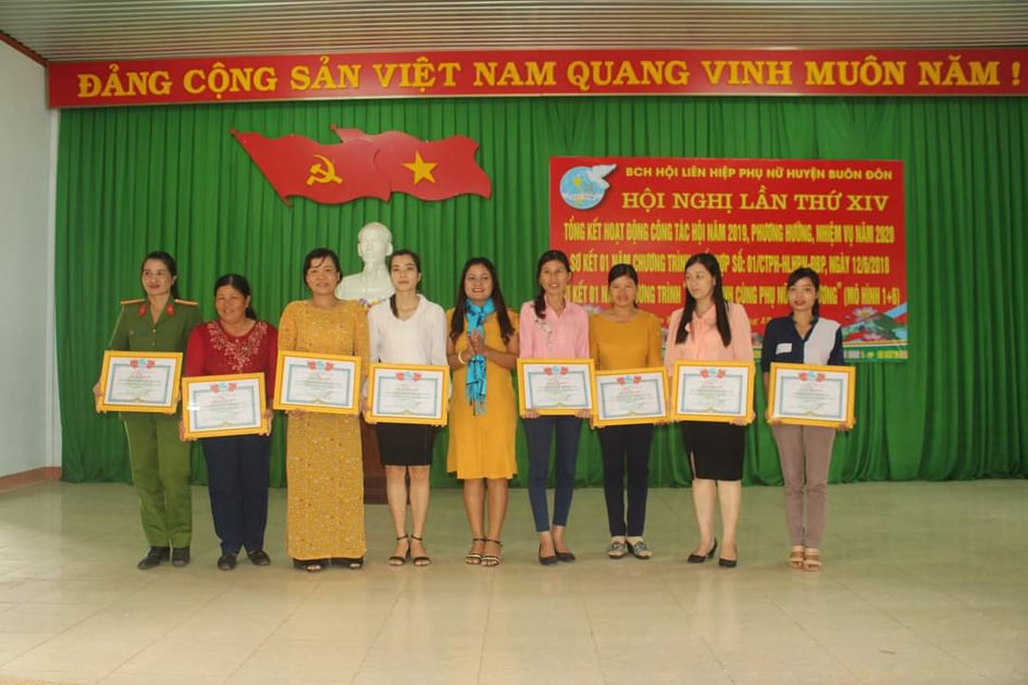 Hội Liên hiệp Phụ nữ huyện Buôn Đôn tổng kết công tác hội và phong trào phụ nữ năm 2019