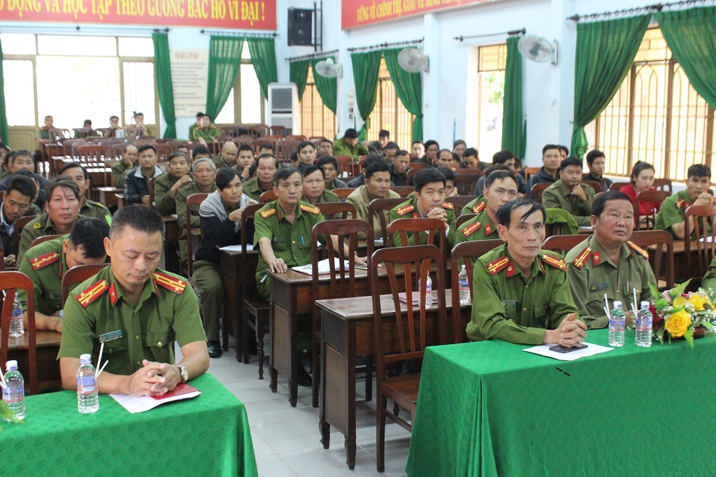 Hơn 140 Công an viên thôn, buôn trên địa bàn huyện Buôn Đôn được tập huấn bồi dưỡng nghiệp vụ năm 2019
