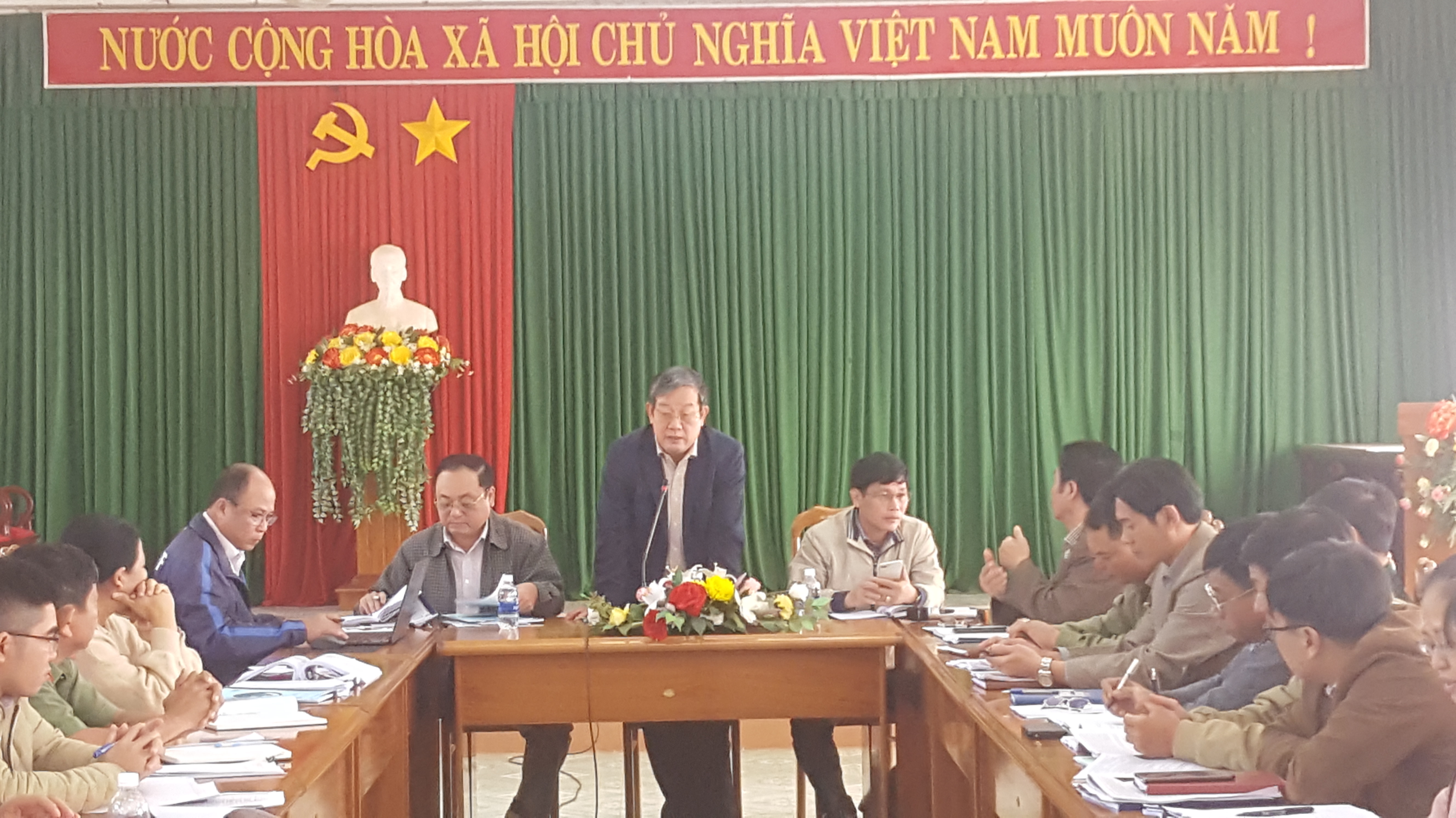 Văn phòng điều phối nông thôn mới kiểm tra tại 3 xã của huyện Ea H'leo