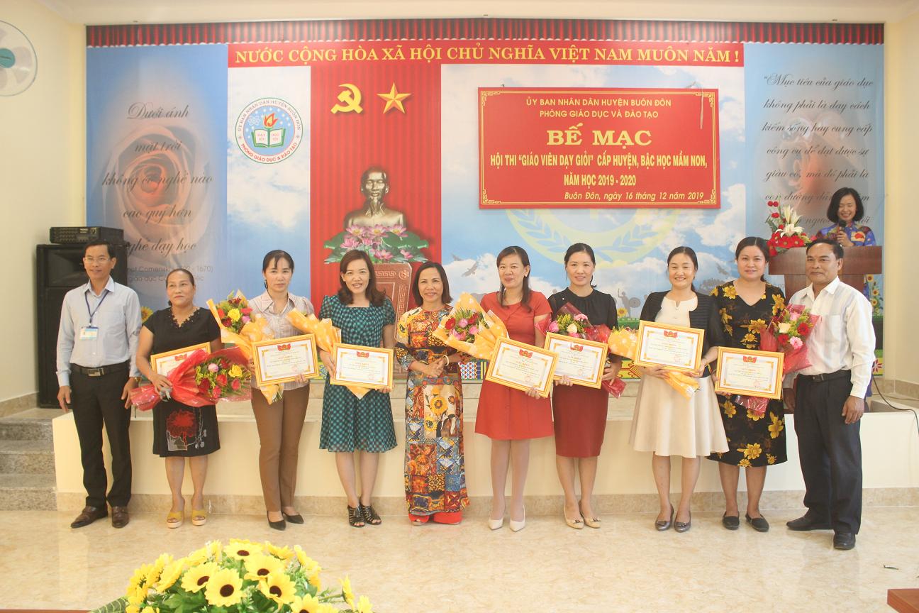 Huyện Buôn Đôn:Bế mạc hội thi Giáo viên dạy giỏi bậc mầm non năm học 2019-2020